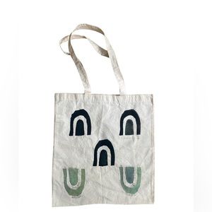 Rainbow print tote